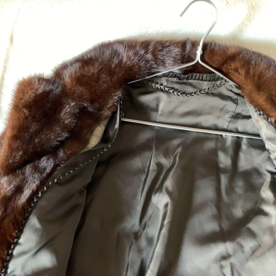 SAGA MINK ミンクコート サガミンク 毛皮 ブラウン サイズ11