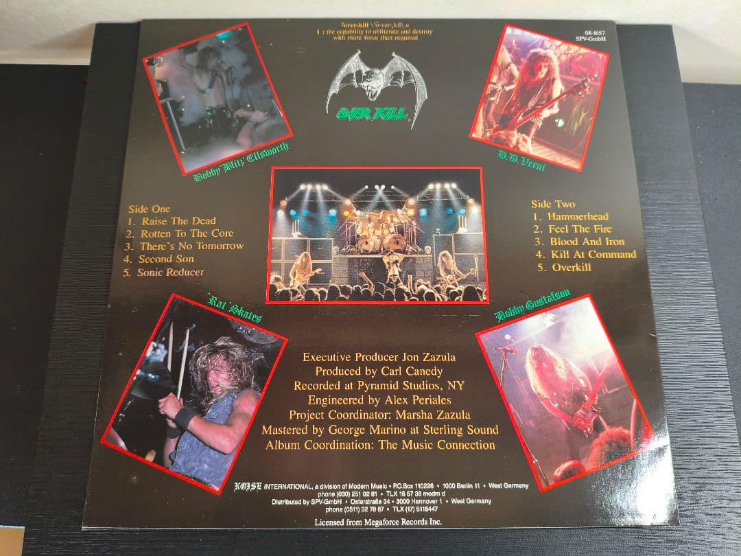 1985年 N 0035 Overkill – Feel The Fire LP