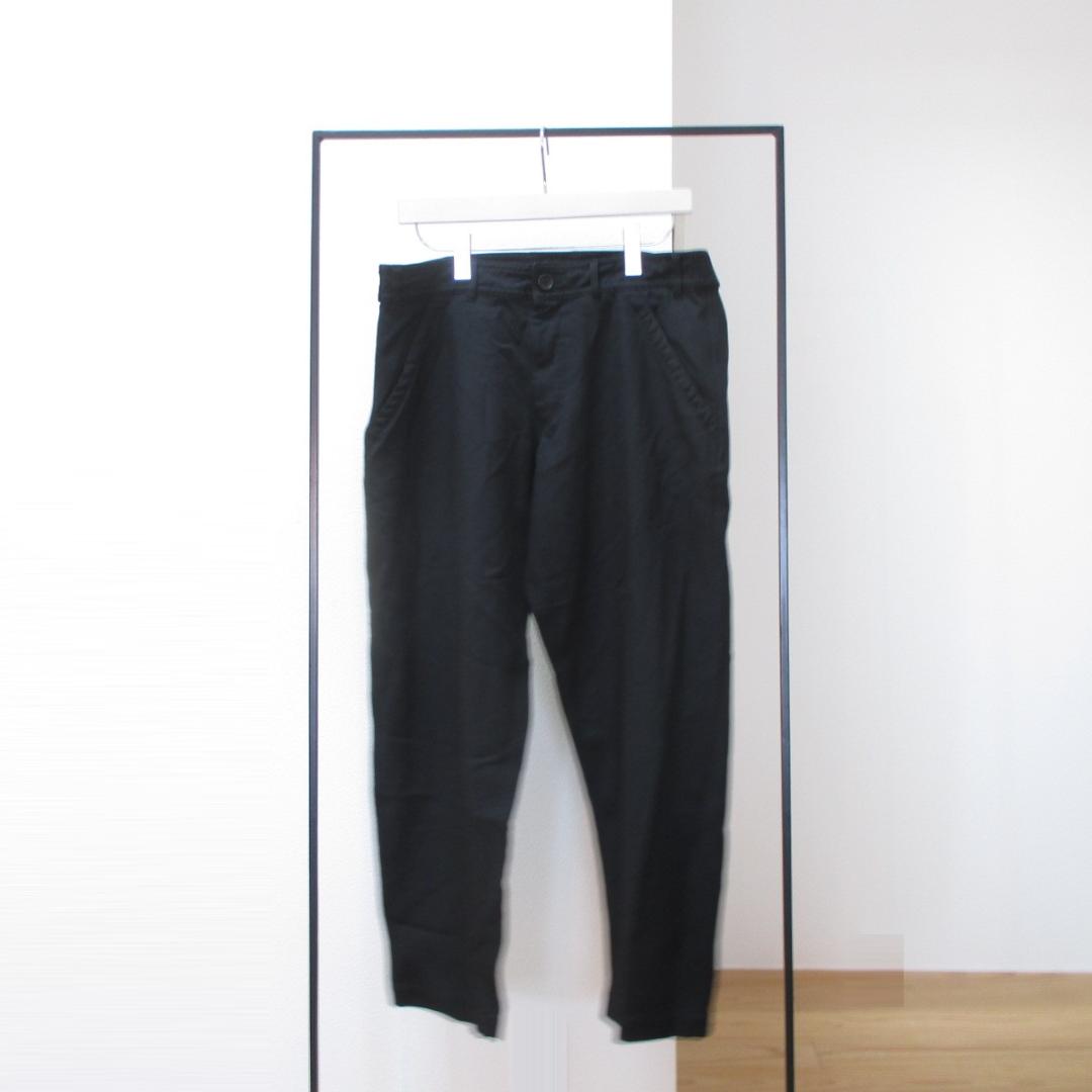 ユージニアスCDG ポリ縮絨ワークパンツ ブラックM コムデギャルソン