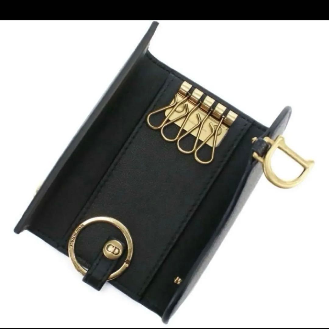 ディオール キーケース Christian Dior 黒　４連