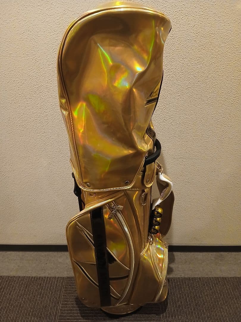 ゴールドゴルフバッグ