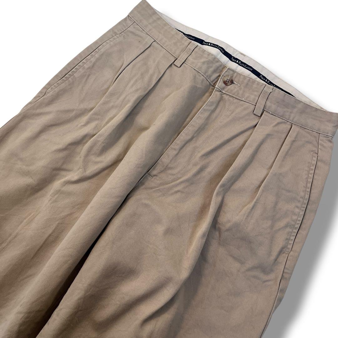 USA製 90s Polo by Ralph Lauren ポロチノ 2タック