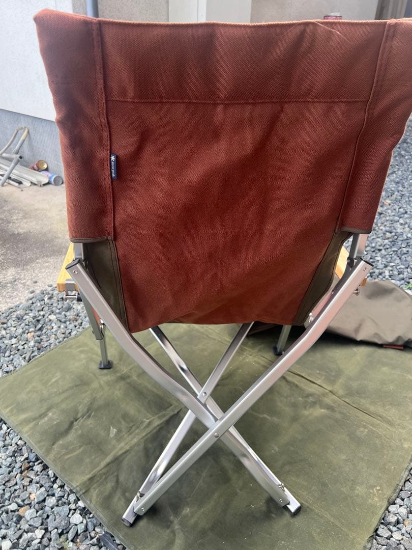 スノーピーク ブラウン 折りたたみアウトドアチェア 2脚セット