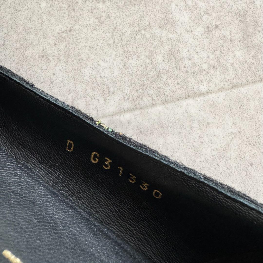 シャネル　パンプス　ココマーク　リボン　ツイード　黒　エナメル切替　保存袋　37