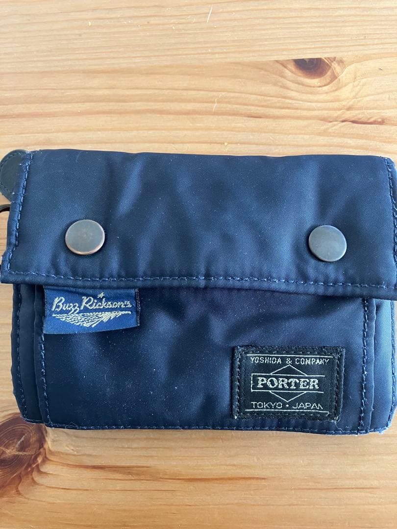Buzz Rickson's PORTER 三つ折り財布 ネイビー
