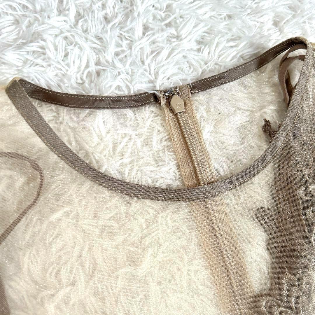 【2Way・大きいサイズ 3L】　カラルス　パーティードレス　刺繍　チュール