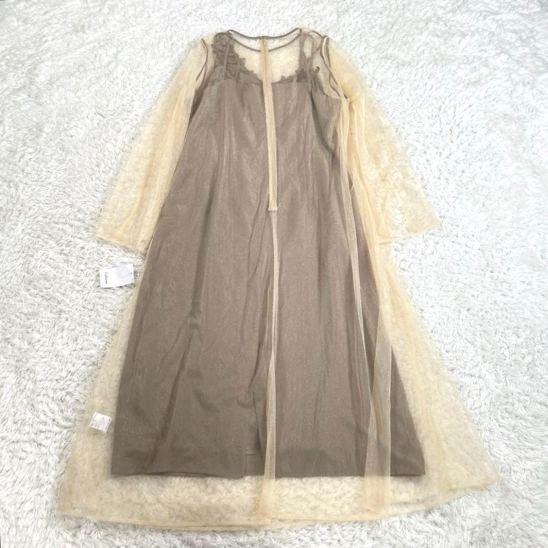 【2Way・大きいサイズ 3L】　カラルス　パーティードレス　刺繍　チュール