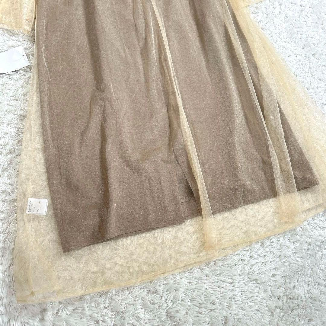 【2Way・大きいサイズ 3L】　カラルス　パーティードレス　刺繍　チュール