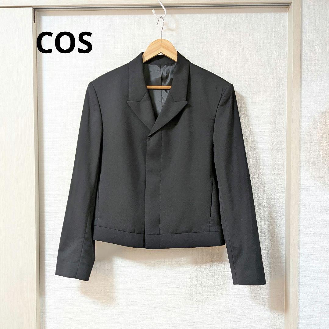 COS テーラードジャケット ショート丈 Black 46