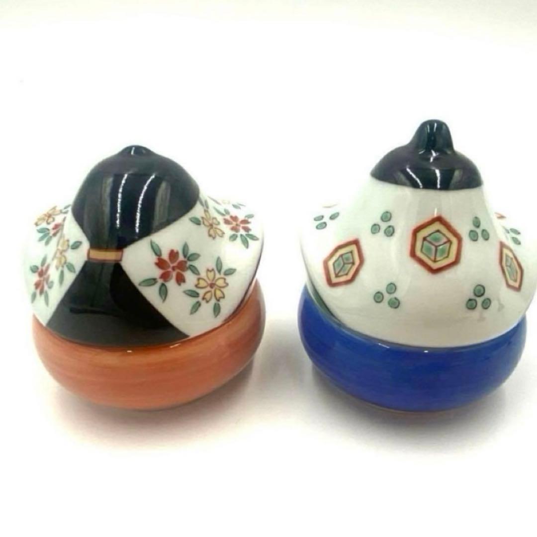 【☆特別価格☆】【新品】【大人気】有田焼幸楽窯　雛人形&ぼんぼり珍味入4点セット