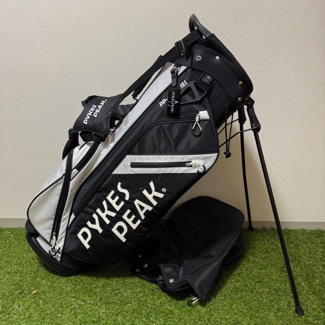 美品 PYKES PEAK パイクスピーク スタンド式 キャディバッグ