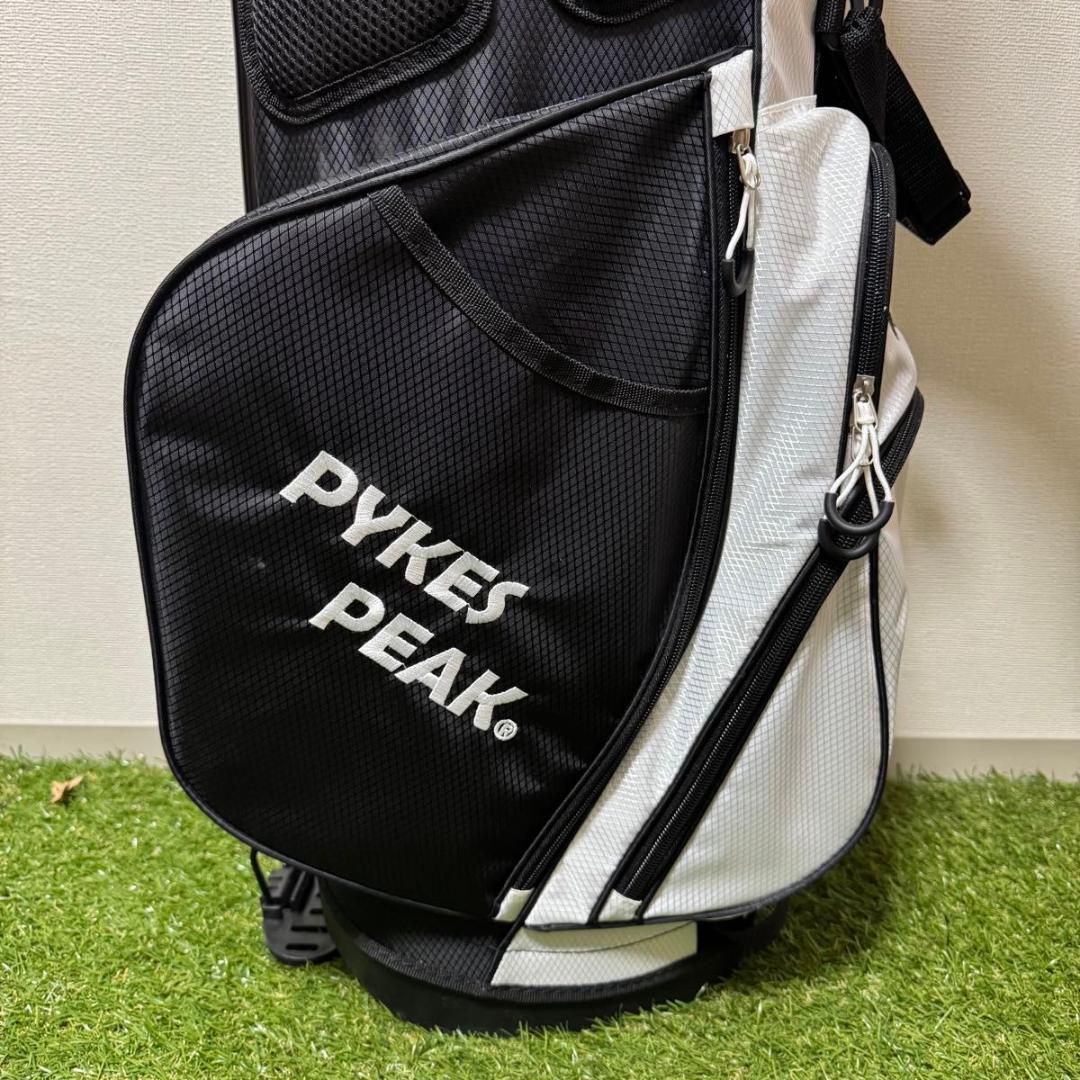 美品 PYKES PEAK パイクスピーク スタンド式 キャディバッグ