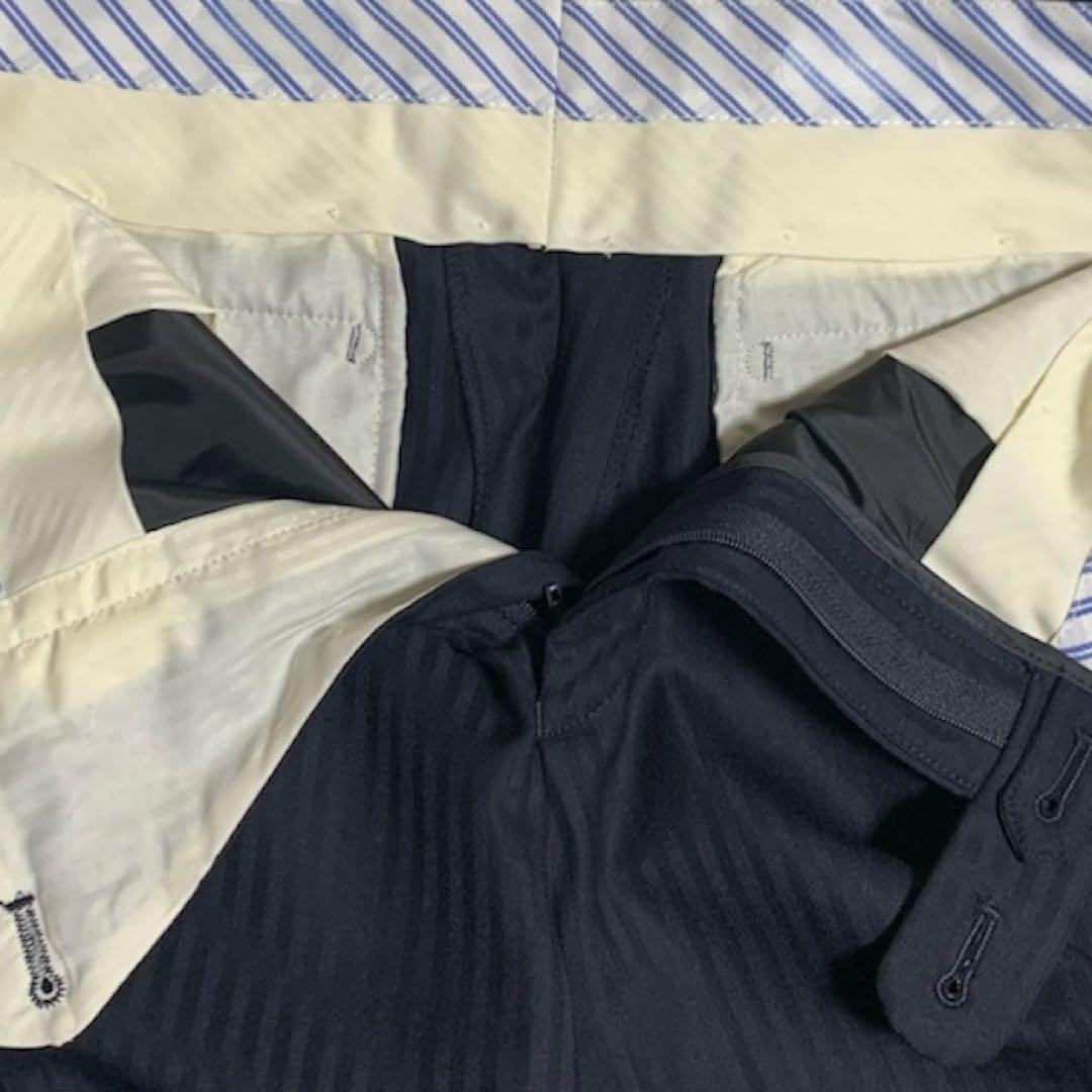 HILTON ネイビーストライプ3点セット　A5 ストレッチ SUPER100’