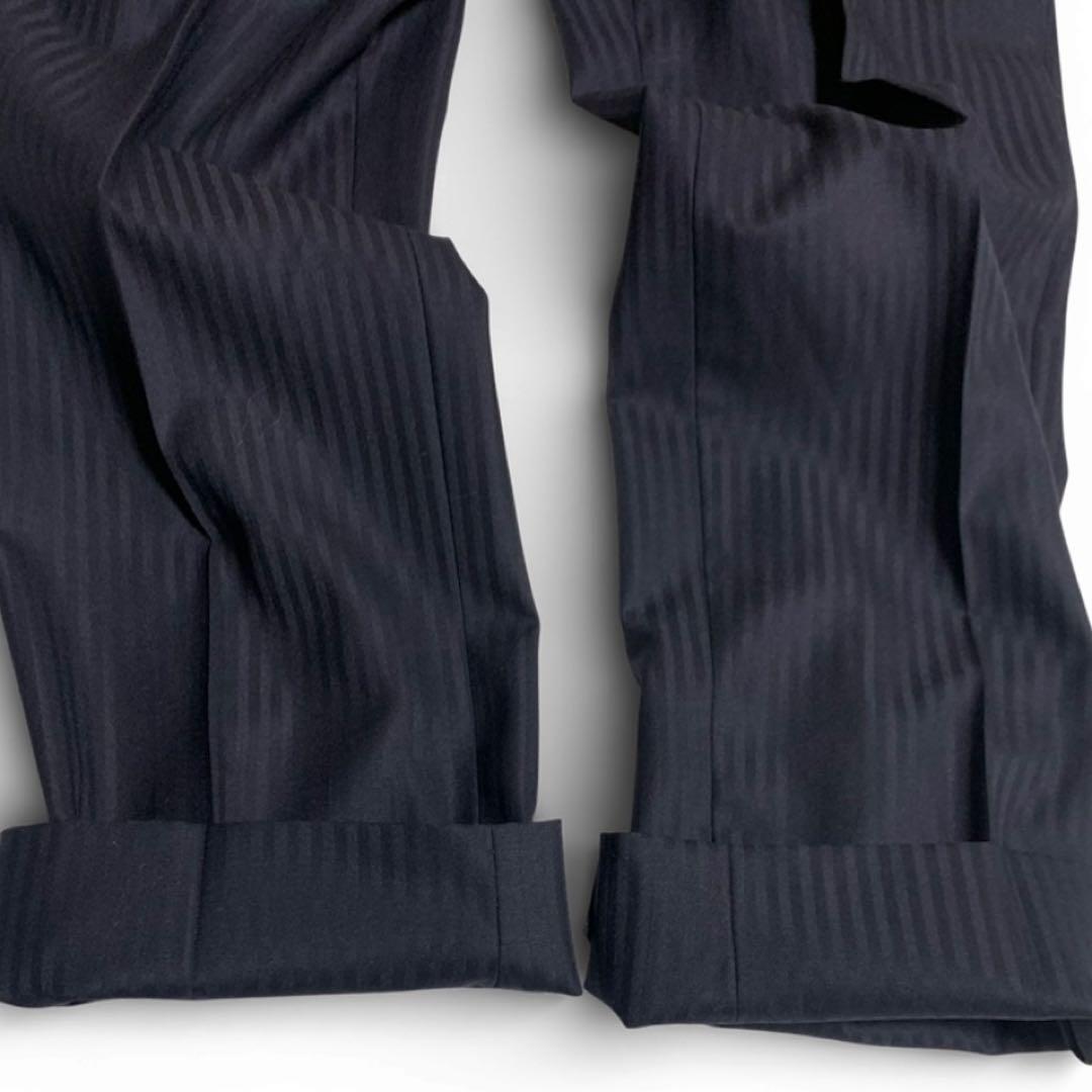 HILTON ネイビーストライプ3点セット　A5 ストレッチ SUPER100’