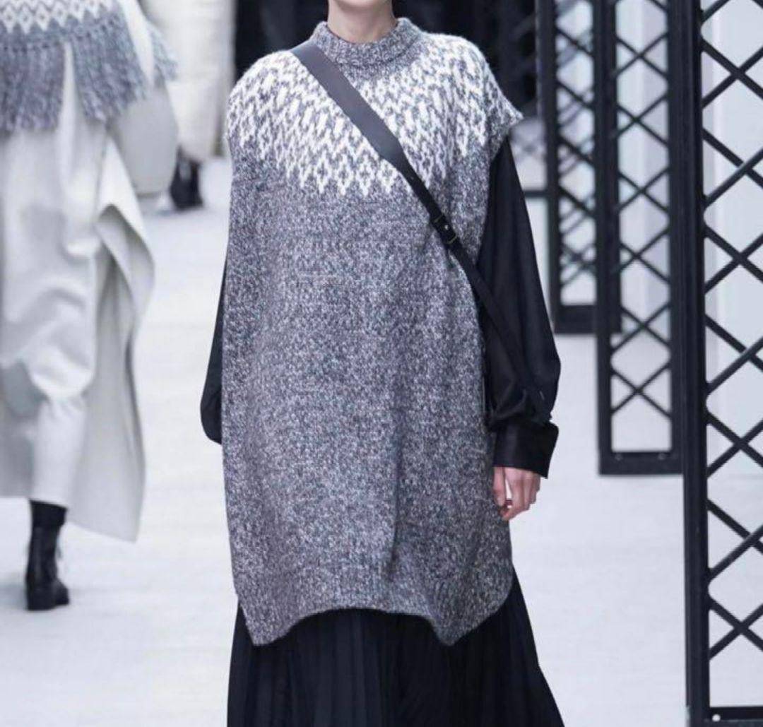 ジャケット・アウター NORDIC SWEATER PONCHO