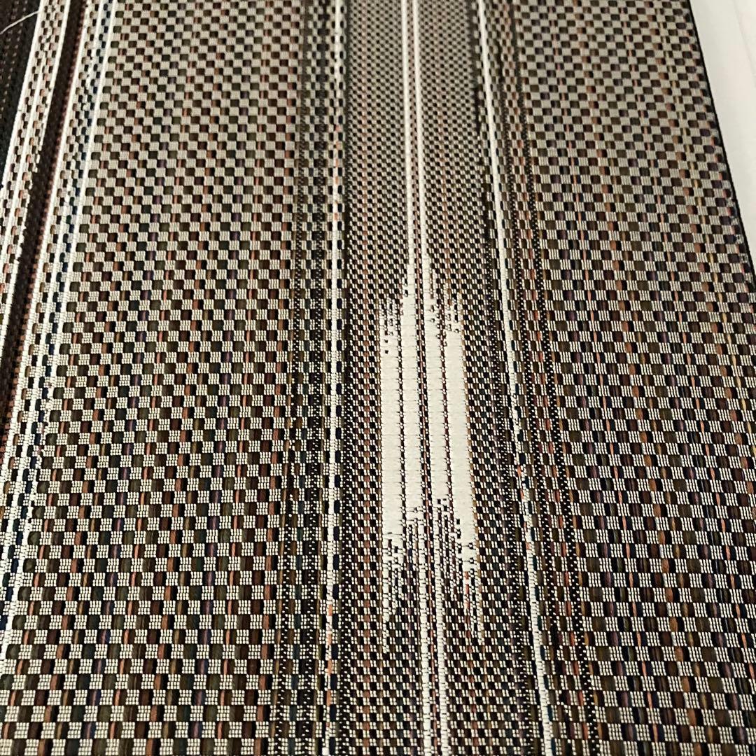 未使用 福絖織物 伝統工芸士 古賀勝幸 本場筑前博多織 花織 八寸名古屋帯 証紙