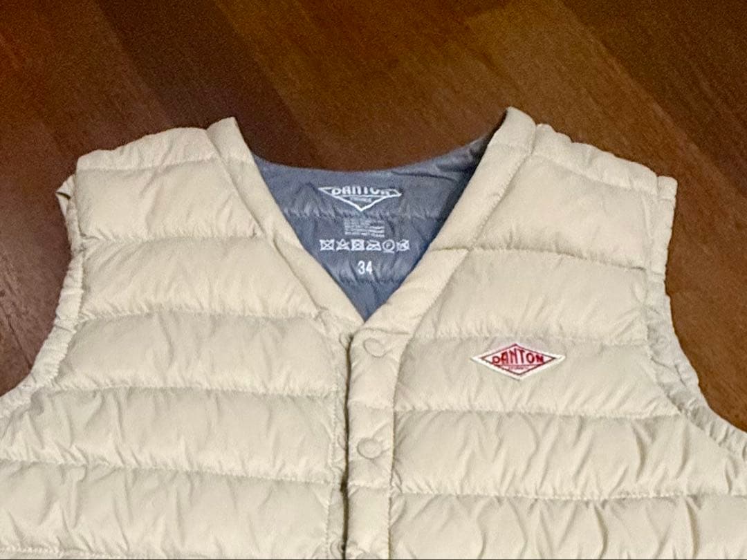 ダントン　インナーダウンベスト　34サイズ