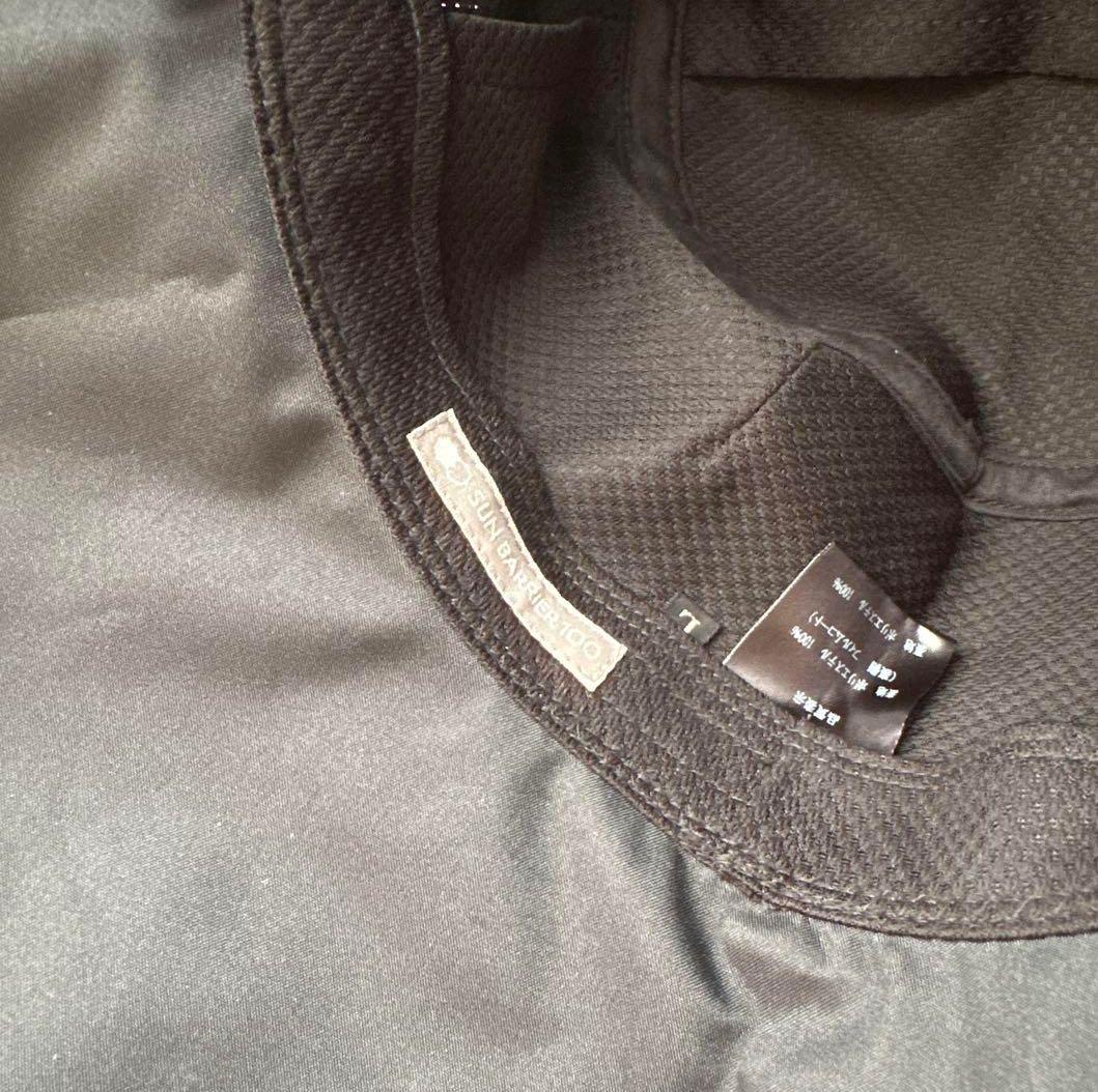 【お値下】サンバリア100 ナチュラルハット 黒 ブラック UV Lサイズ