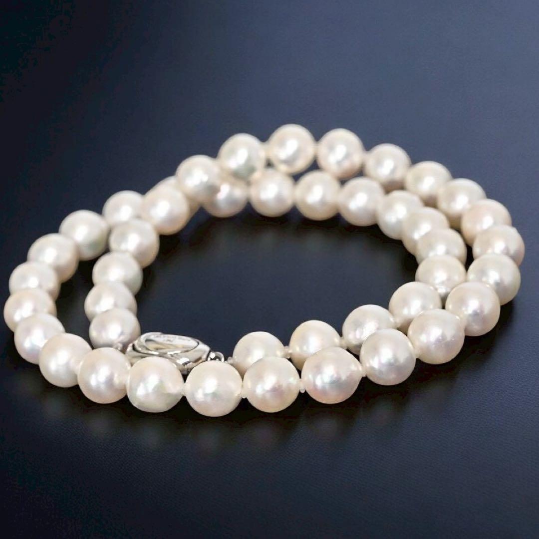 【最高峰】アコヤ　パール　本真珠　ネックレス　イヤリング　シルバー　大珠