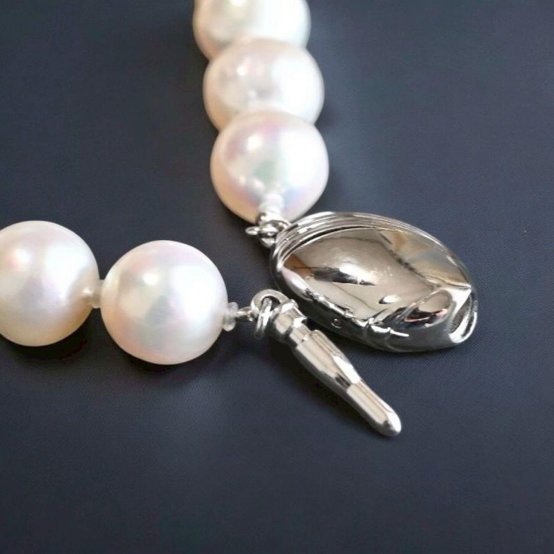 【最高峰】アコヤ　パール　本真珠　ネックレス　イヤリング　シルバー　大珠