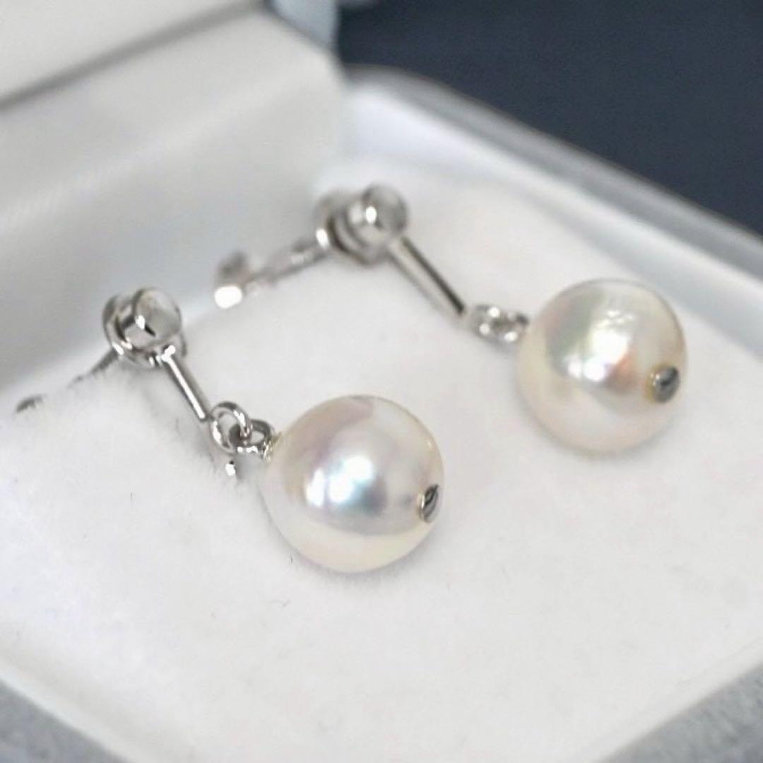 【最高峰】アコヤ　パール　本真珠　ネックレス　イヤリング　シルバー　大珠