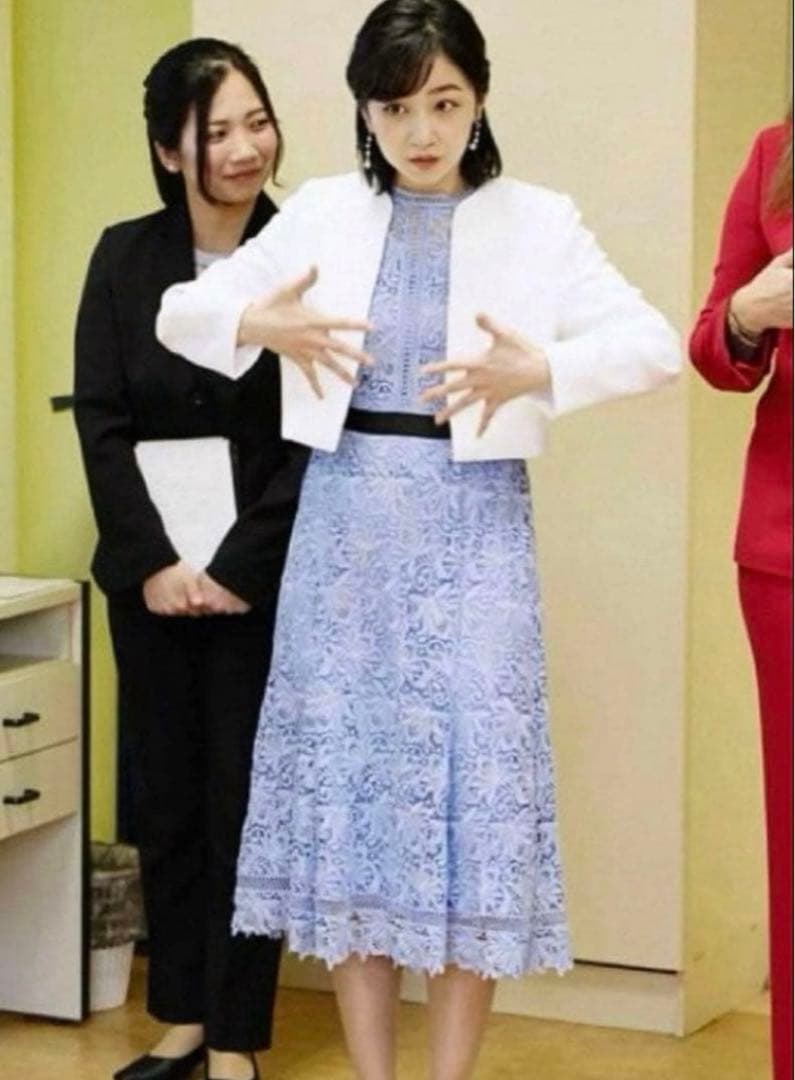 CELFORD ブルーレースワンピース