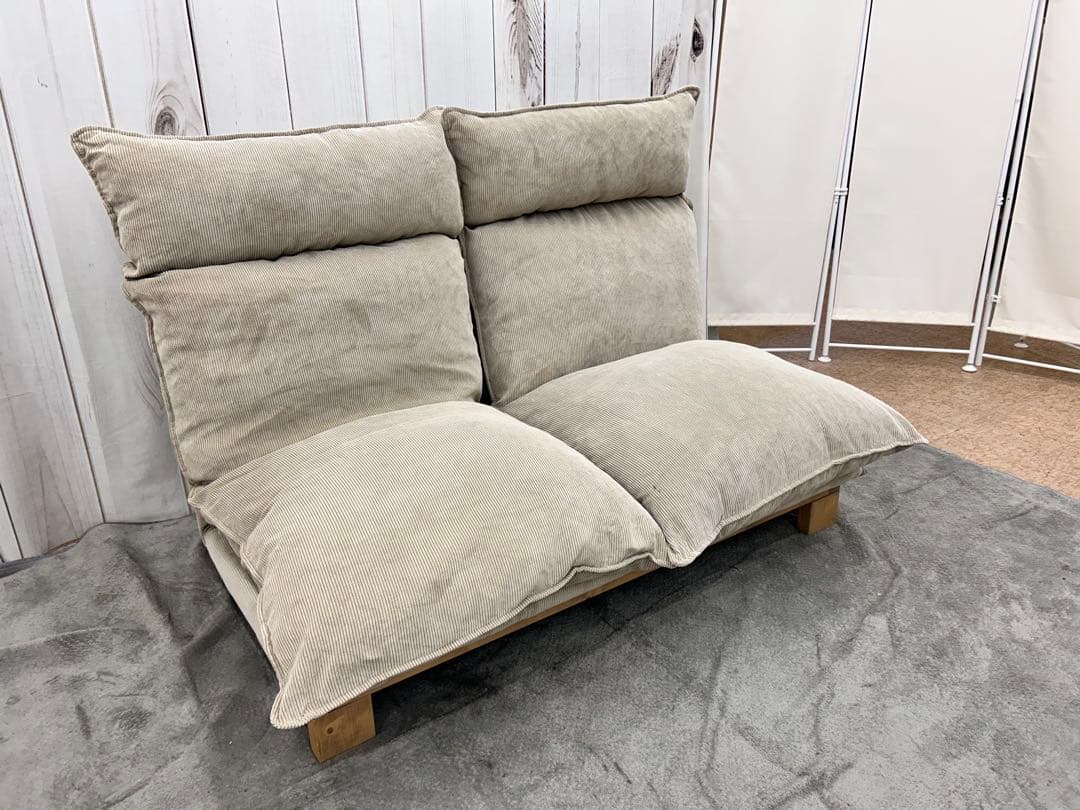 【在庫処分】リクライニング2人掛けソファ