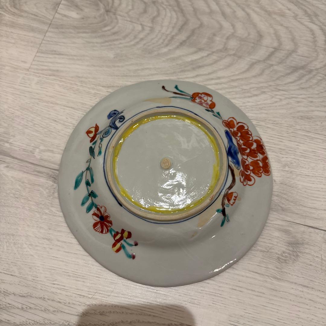 田辺京子さん花柄 陶磁器製 円形皿