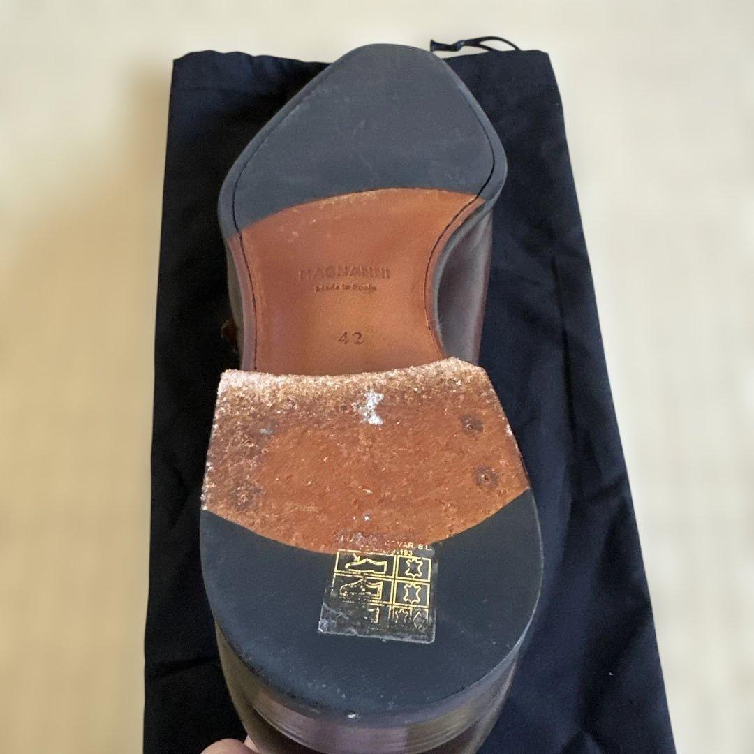 【極美品】MAGNANNI マグナーニ ダブルモンクストラップシューズ