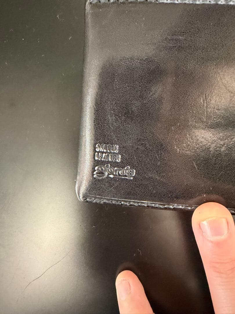 goro's ゴローズ 新型二つ折り財布(黒)