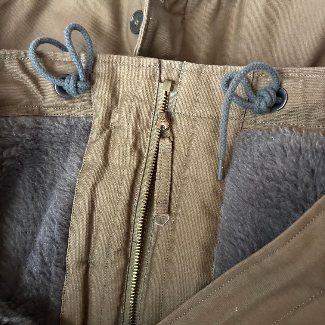 USN ブラウン ミリタリージャケット X-Small