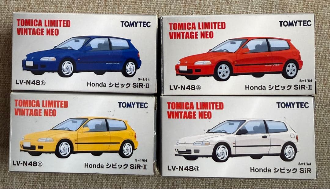 トミカリミテッドビンテージネオ ホンダシビック LV-N48a,b,c,d