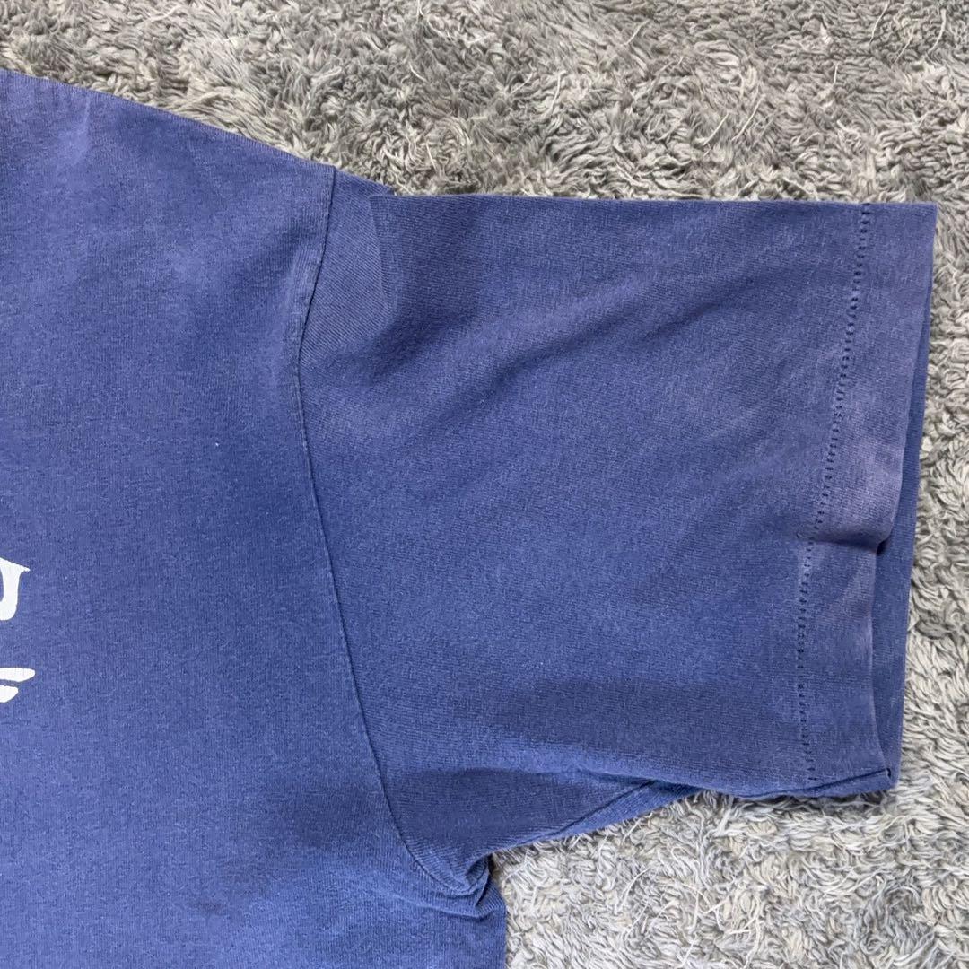 【90s】 \"old stussy\" (L) シャドーマン 茄子紺 フェード