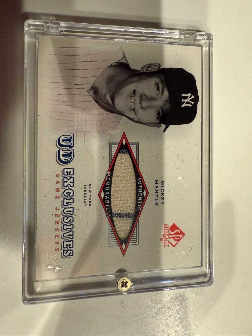 Mickey Mantle 2001 SP 本物ゲーム着用ジャージ UD-MM