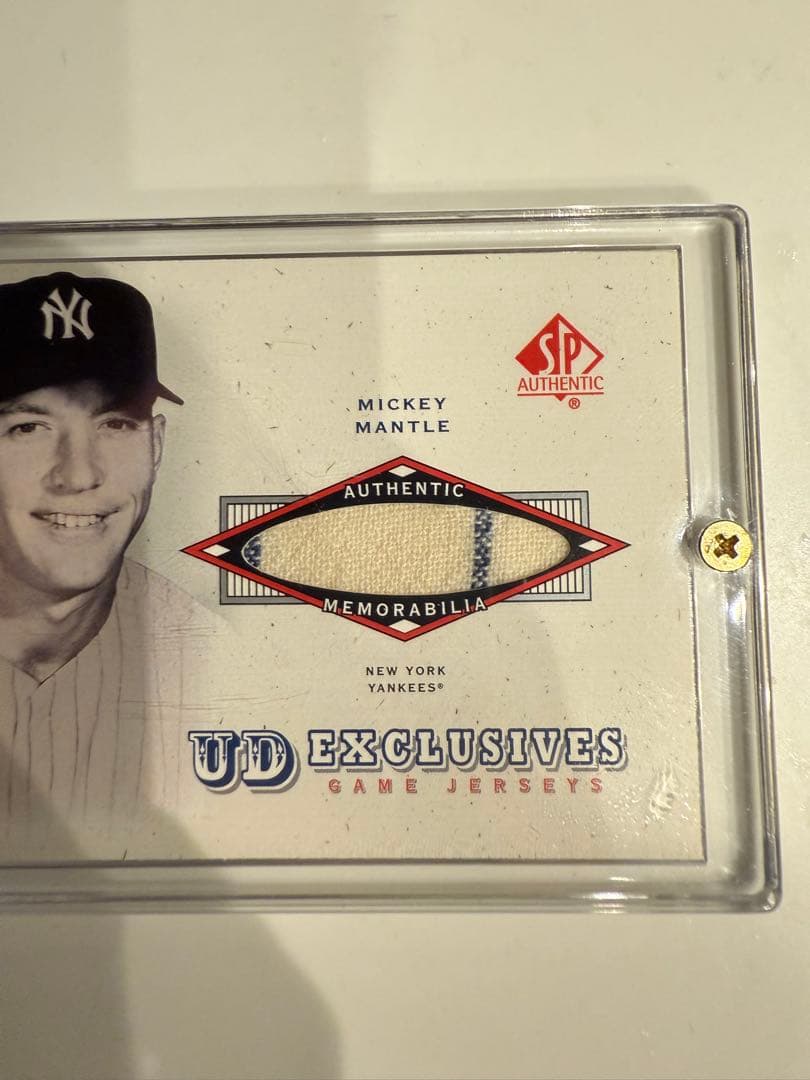 Mickey Mantle 2001 SP 本物ゲーム着用ジャージ UD-MM