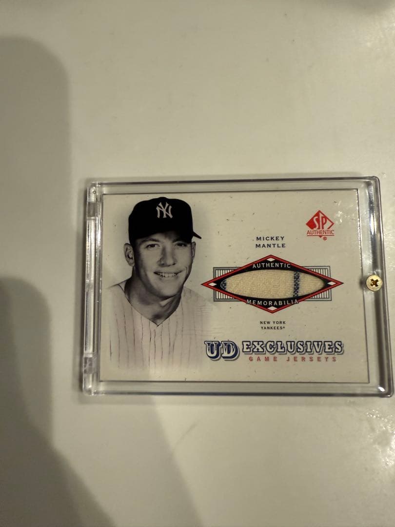 Mickey Mantle 2001 SP 本物ゲーム着用ジャージ UD-MM