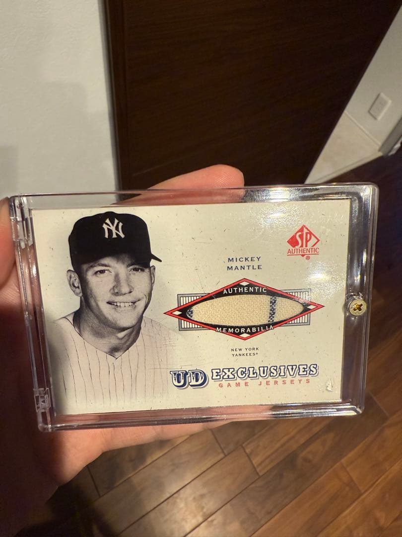 Mickey Mantle 2001 SP 本物ゲーム着用ジャージ UD-MM