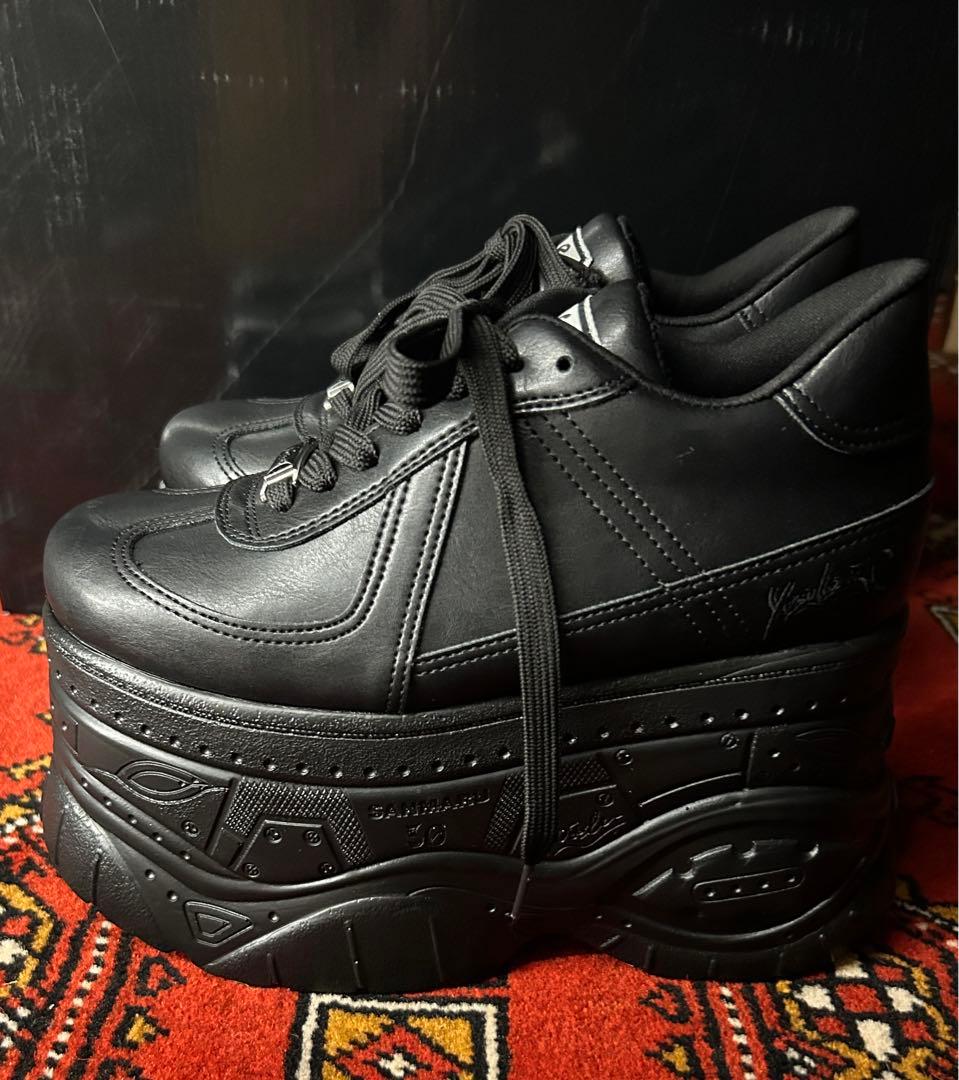 【大人気】新品未使用ヨースケYOUSUKE厚底レースアップスニーカー 23センチ