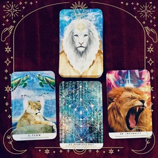 【正規品オラクルカード】幻のインディーズ品✨スターシードリラのホワイトライオン