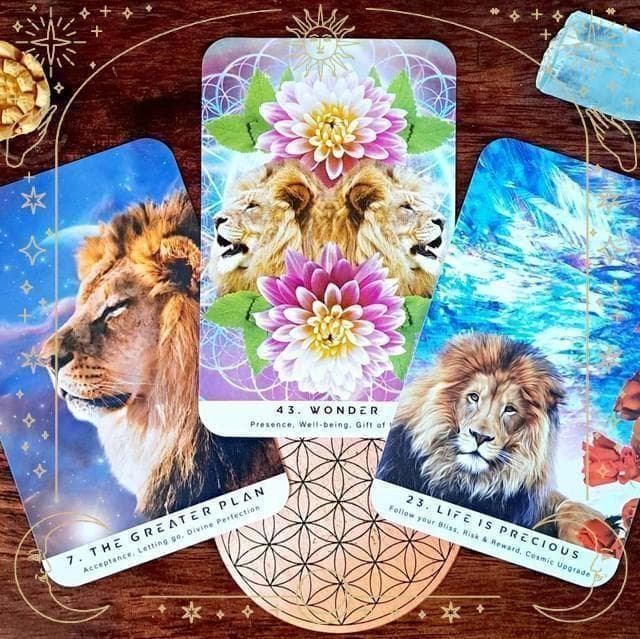 【正規品オラクルカード】幻のインディーズ品✨スターシードリラのホワイトライオン