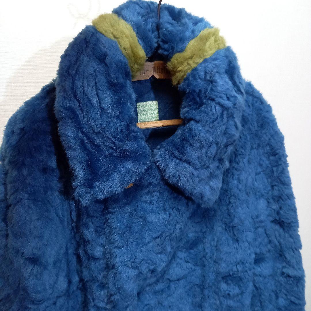 極美品 SHANTii フェイクファー ピーコート M 毛皮 ファーコート