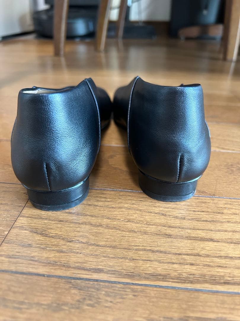 美品ODETTE E ODILE オブリークスクエアトゥフラット　22.5㎝