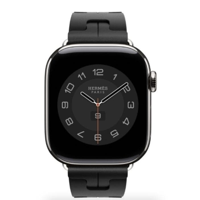 HERMES アップルウォッチバンド KILIM シングルツアー45 NOIR黒