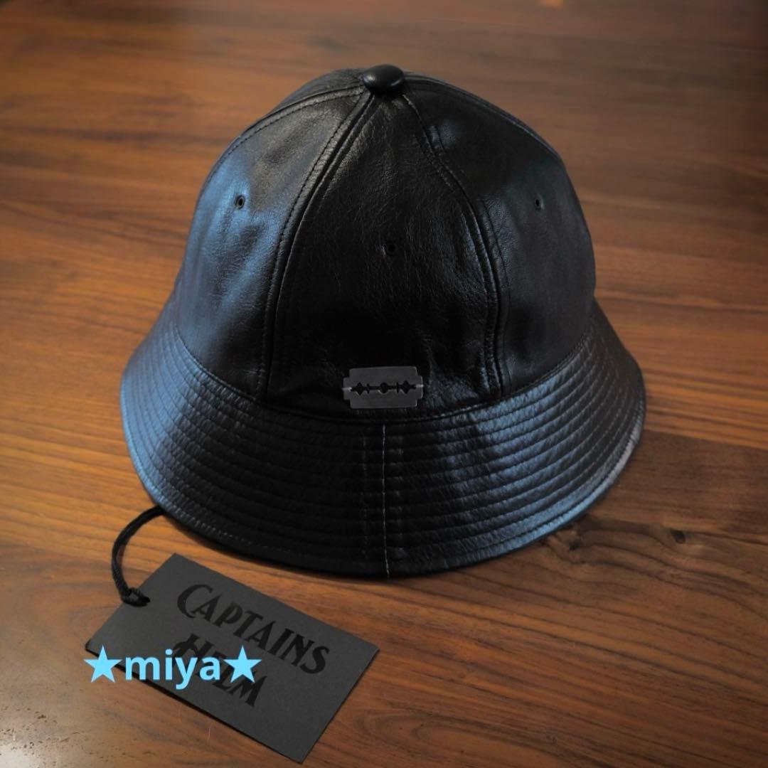 SOLARIS&Co / 別注 レザーハット / CAPTAINS HELM