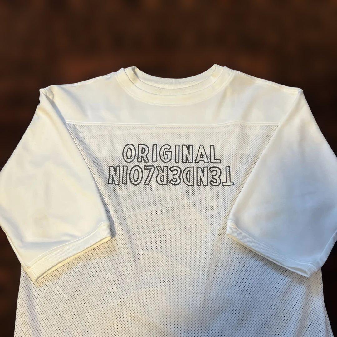 TENDERLOIN NFL ホワイト メッシュ 七部シャツ