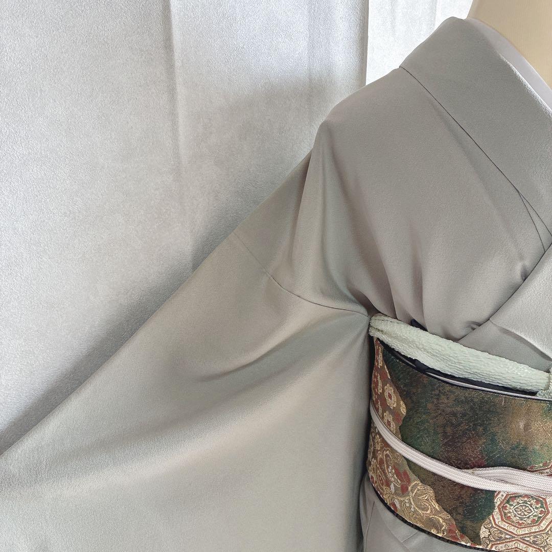 訪問着　フルセット　着物　スモールサイズ　正絹　海辺文様　気品淡色　情緒 J6