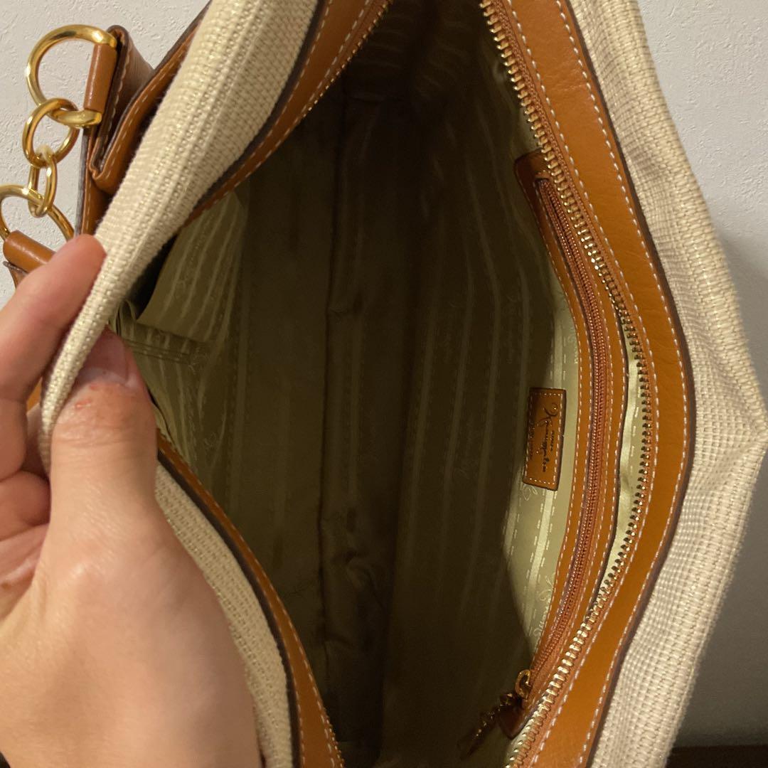 ☆開店セール☆新品未使用 美品 銀座かねまつ レザー×キャンバス トートバッグ①