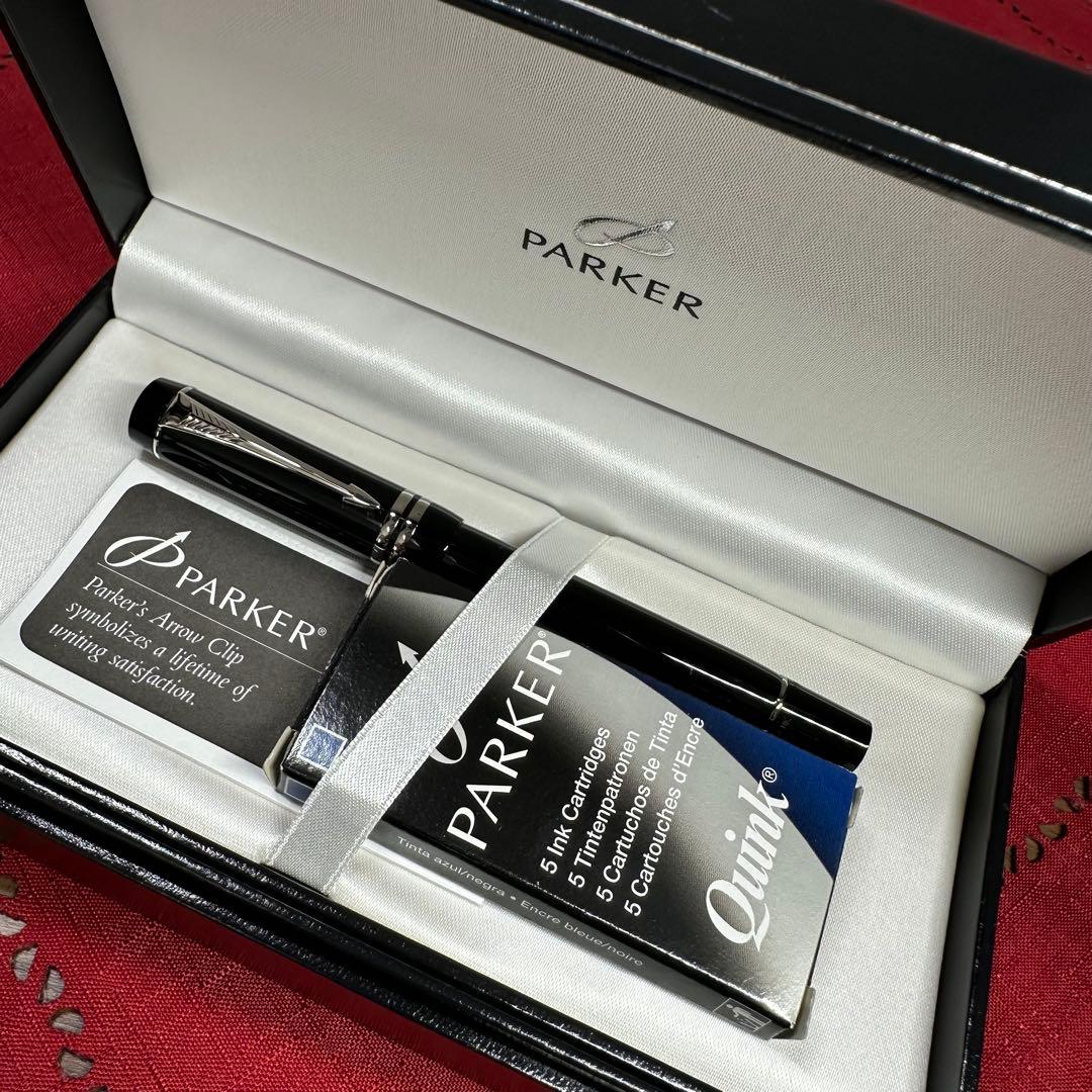 らじ パーカー デュオフォールド 18金 万年筆 PARKER 新品