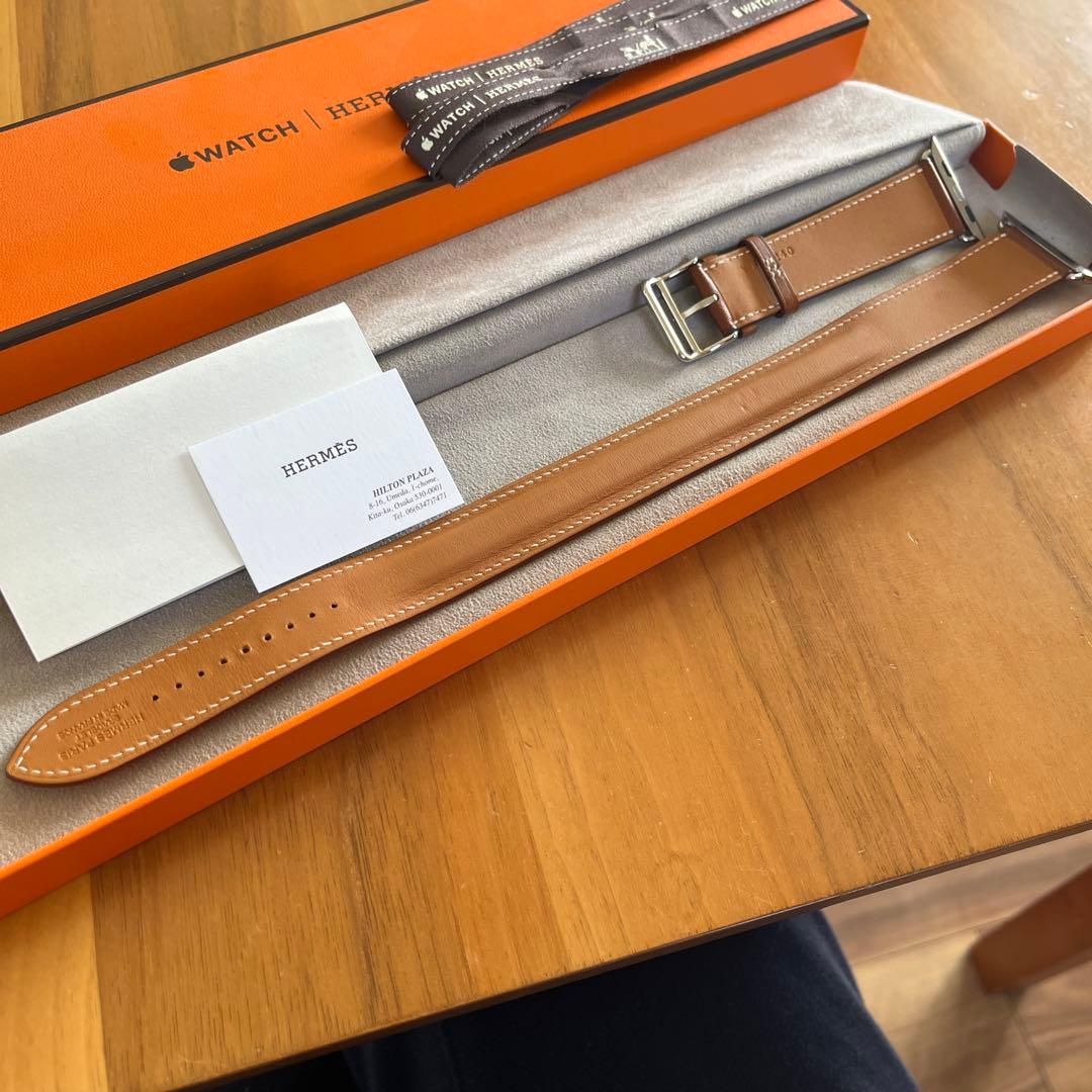 45㎜　Apple Watch エルメス　ブラウン　ドゥブルトゥール