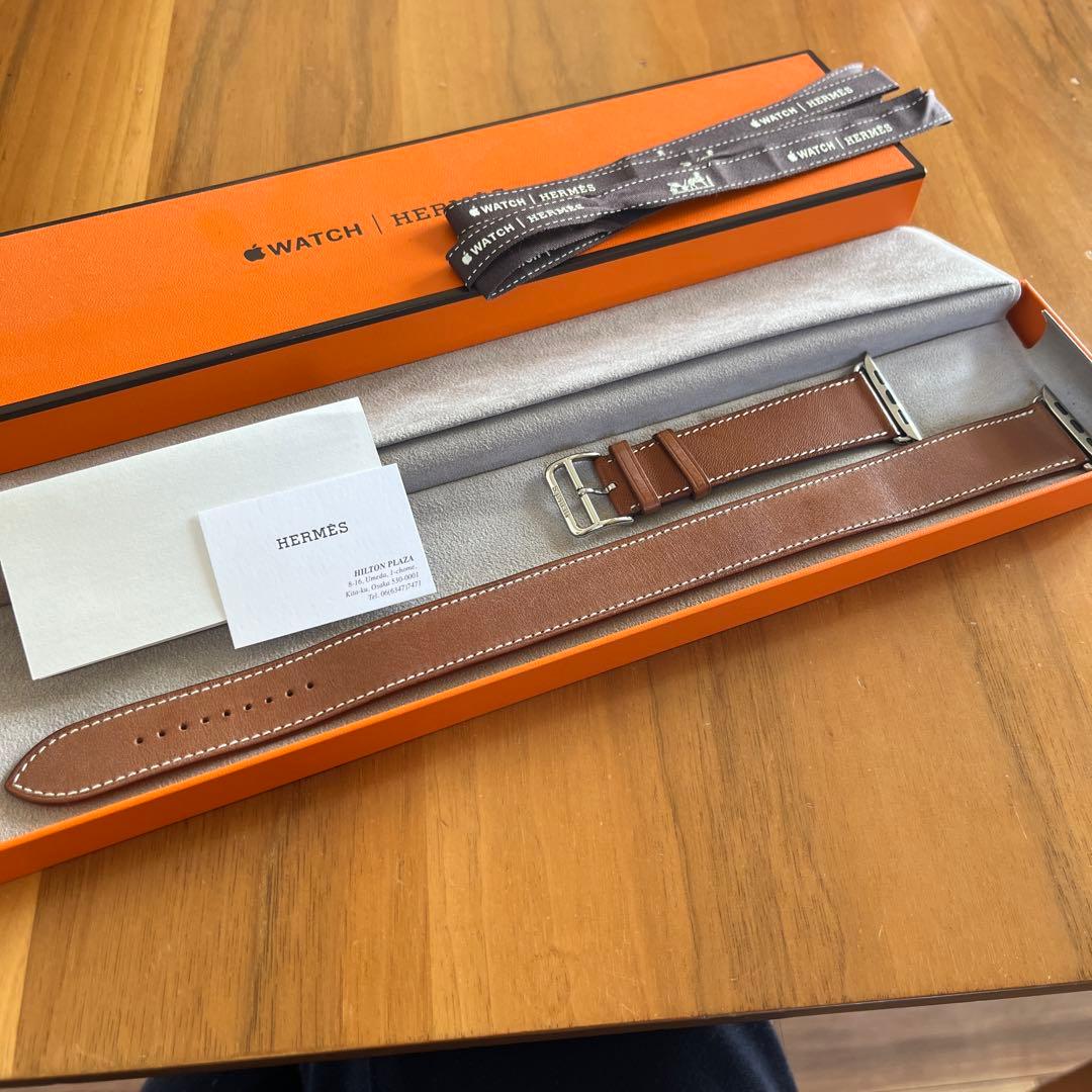 45㎜　Apple Watch エルメス　ブラウン　ドゥブルトゥール